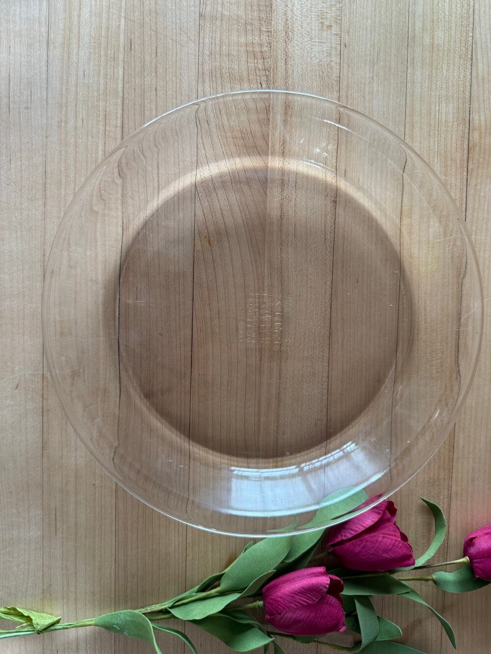 Pyrex Glass USA Made 9" Pie Plate Pre-1998